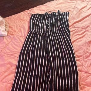 Black and white romper